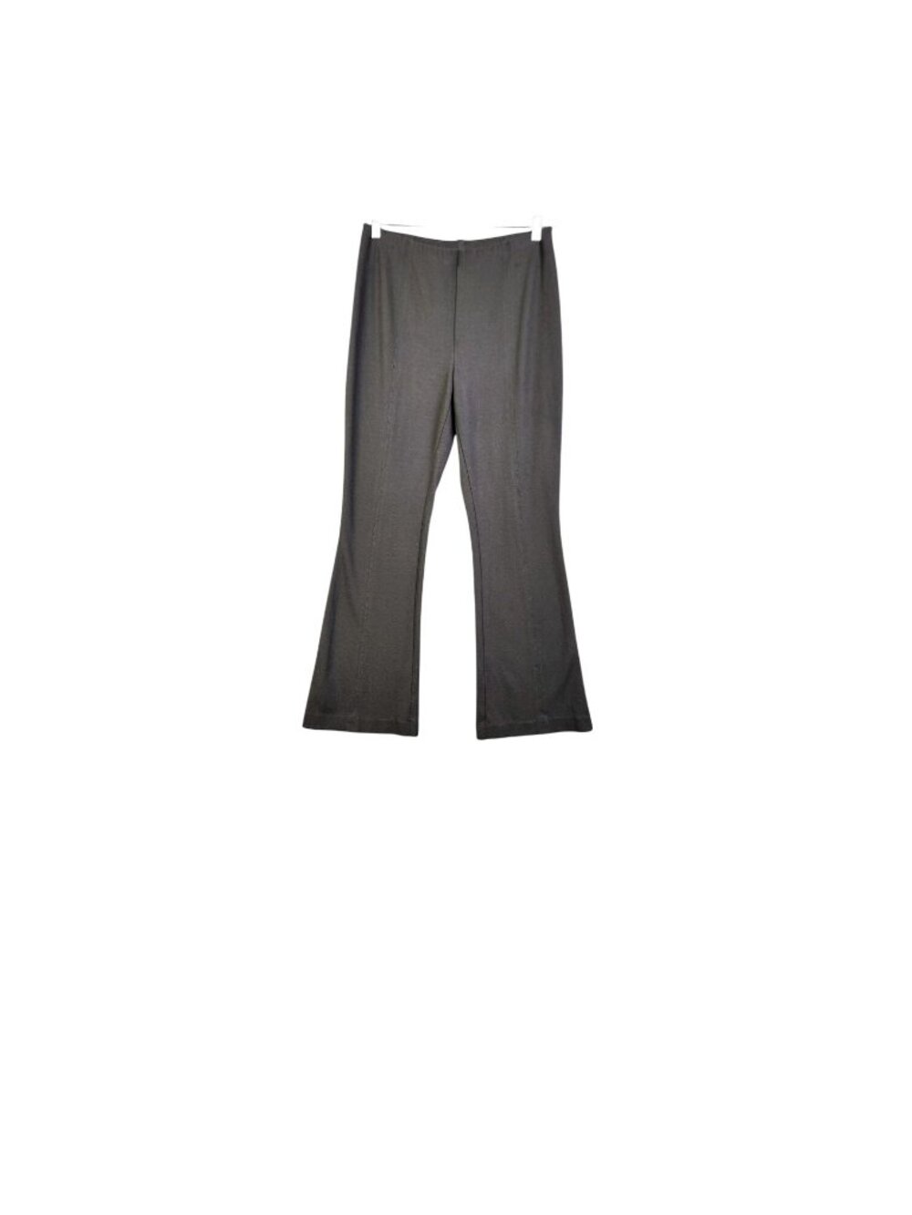 J. Jill Womens Petite XL Pull-On Bootcut Pants Petite Brown Stretch Knit Seam